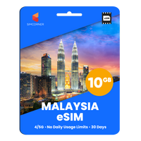 Thumbnail for Malaysia eSIM: 10GB - 30 Days
-SimCorner