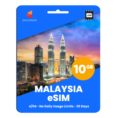 Malaysia eSIM: 10GB - 30 Days