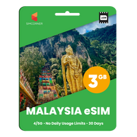 Thumbnail for Malaysia eSIM: 3GB - 30 Days - SimCorner