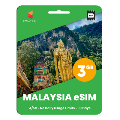 Malaysia eSIM: 3GB - 30 Days