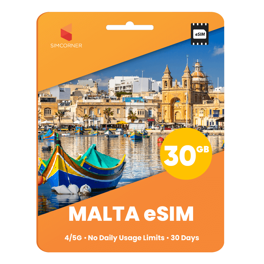 Malta eSIM: 30GB - 30 Days