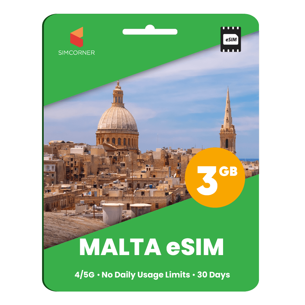 Malta eSIM: 3GB - 30 Days