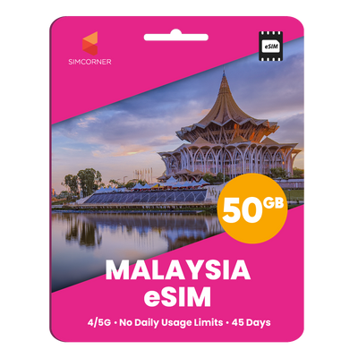 Malaysia eSIM: 50GB - 45 Days