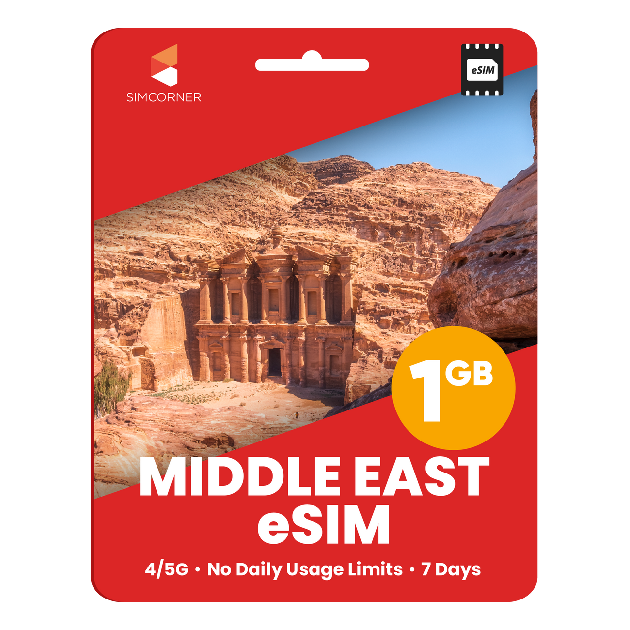 Middle East eSIM: 1GB - 7 Days