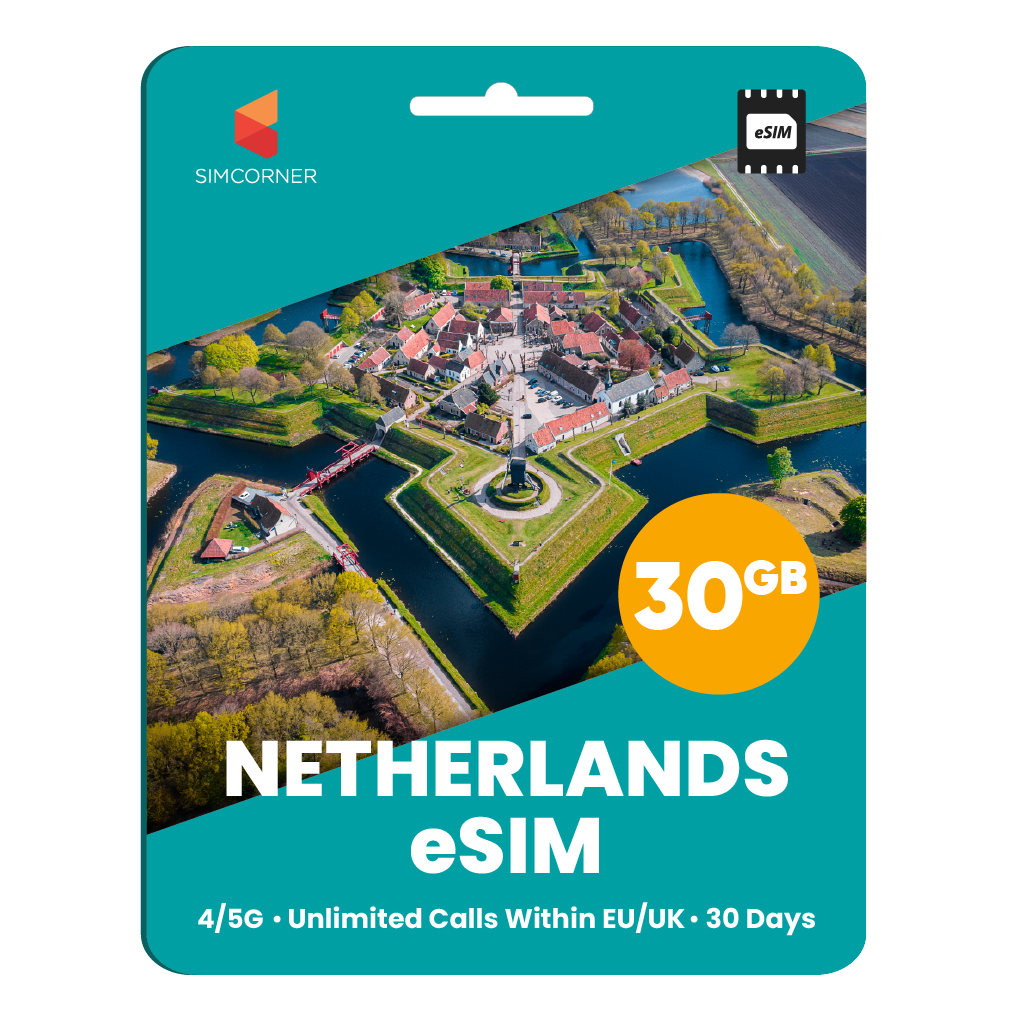 [eSIM] Netherlands eSim Card (30GB)  SimCorner