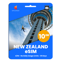 Thumbnail for New Zealand eSIM: 10GB - 30 Days
-SimCorner