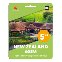 Thumbnail for New Zealand eSIM: 5GB - 30 days
-SimCorner