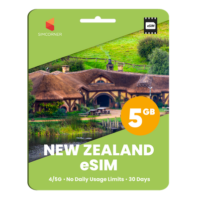 New Zealand eSIM: 5GB - 30 Days