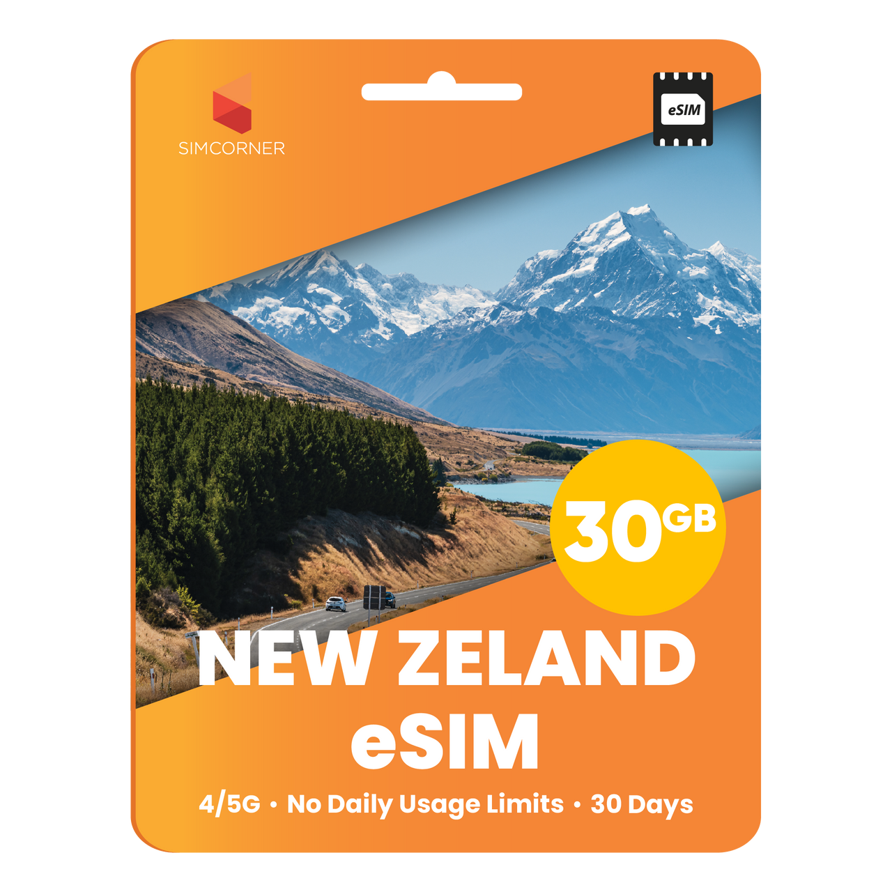 New Zealand eSIM: 30GB - 30 Days