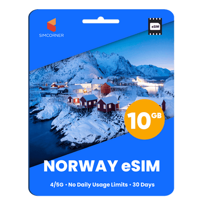 Norway eSIM: 10GB - 30 Days