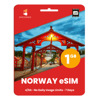 Thumbnail for Norway eSIM: 1GB - 7 Days