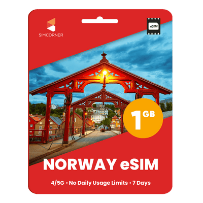 Norway eSIM: 1GB - 7 Days