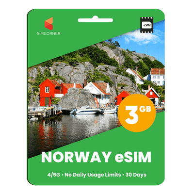 Norway eSIM: 3GB - 30 Days