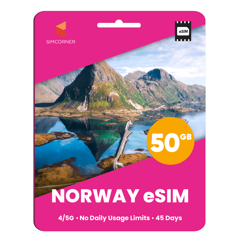 Norway eSIM: 50GB - 45 Days