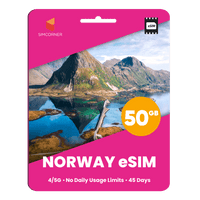 Thumbnail for Norway eSIM: 50GB - 45 Days