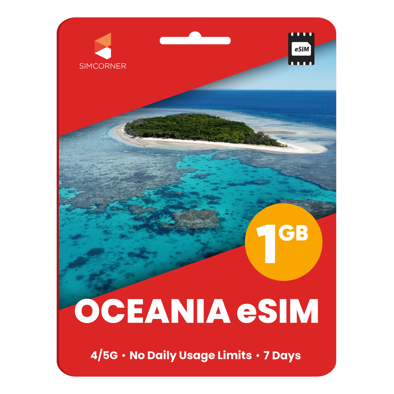 Oceania eSIM: 1GB - 7 Days