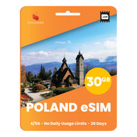 Thumbnail for Poland eSIM: 30GB - 30 Days