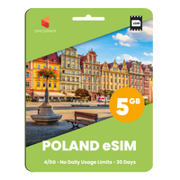 Thumbnail for Poland eSIM: 5GB - 30 Days
-Sim Corner