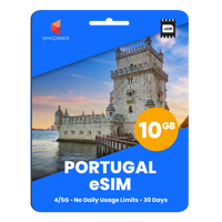 Thumbnail for Portugal eSIM: 10GB - 30 Days
-SimCorner