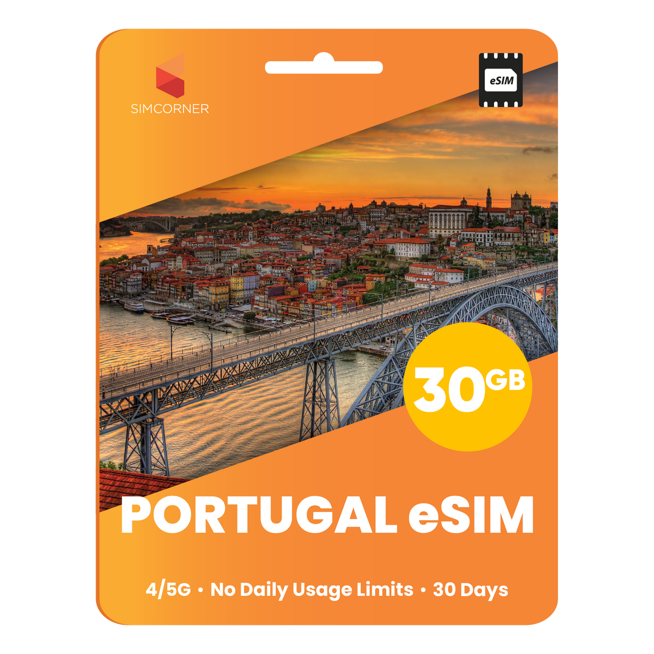 Portugal eSIM: 30GB - 30 Days