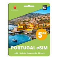 Thumbnail for Portugal eSIM: 5GB - 30 Day
-Sim Corner