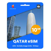 Thumbnail for Qatar eSIM: 10GB - 30 Days
-SimCorner