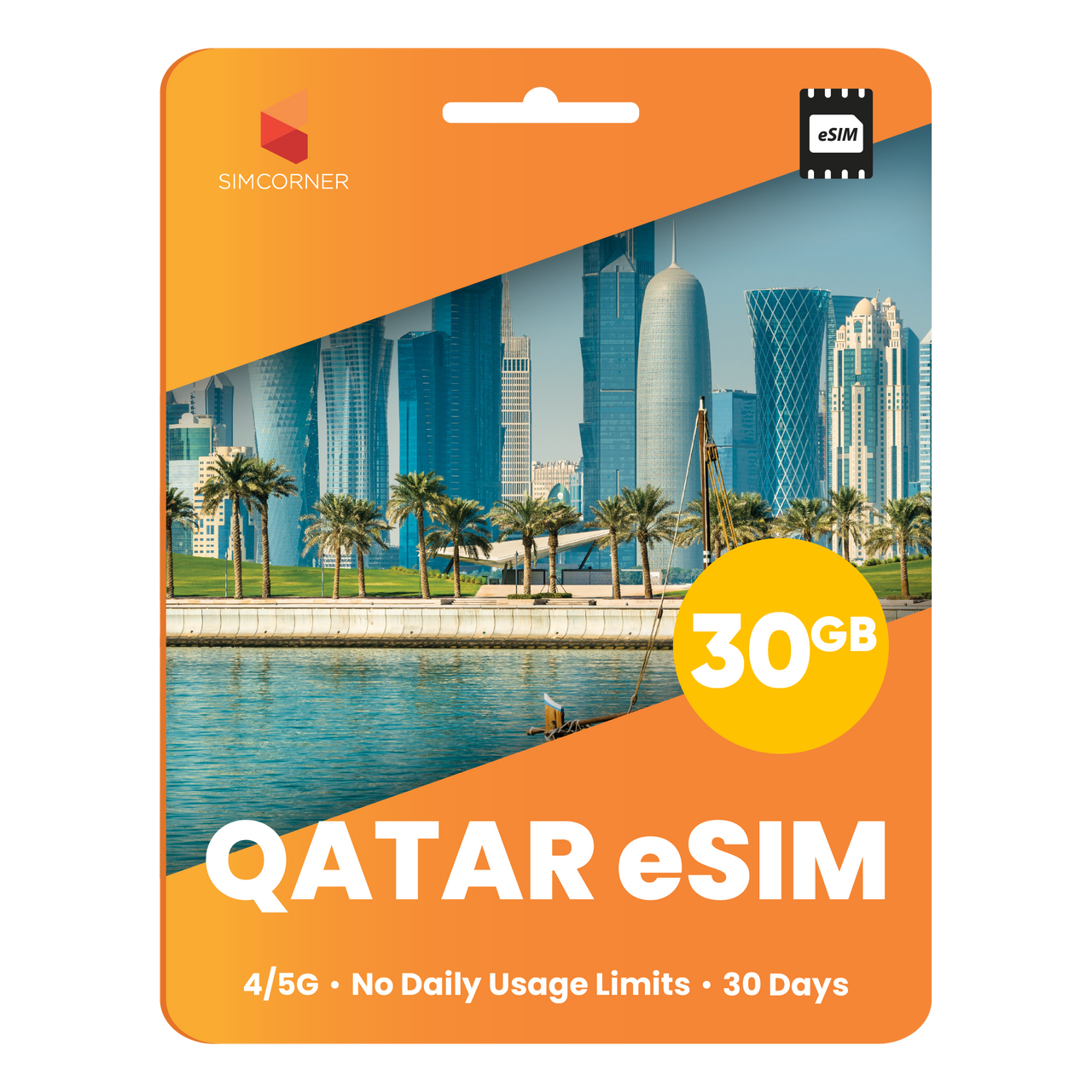 Qatar eSIM: 30GB - 30 Days