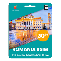 Thumbnail for [eSIM] Romania eSim Card (30GB) - SimCorner