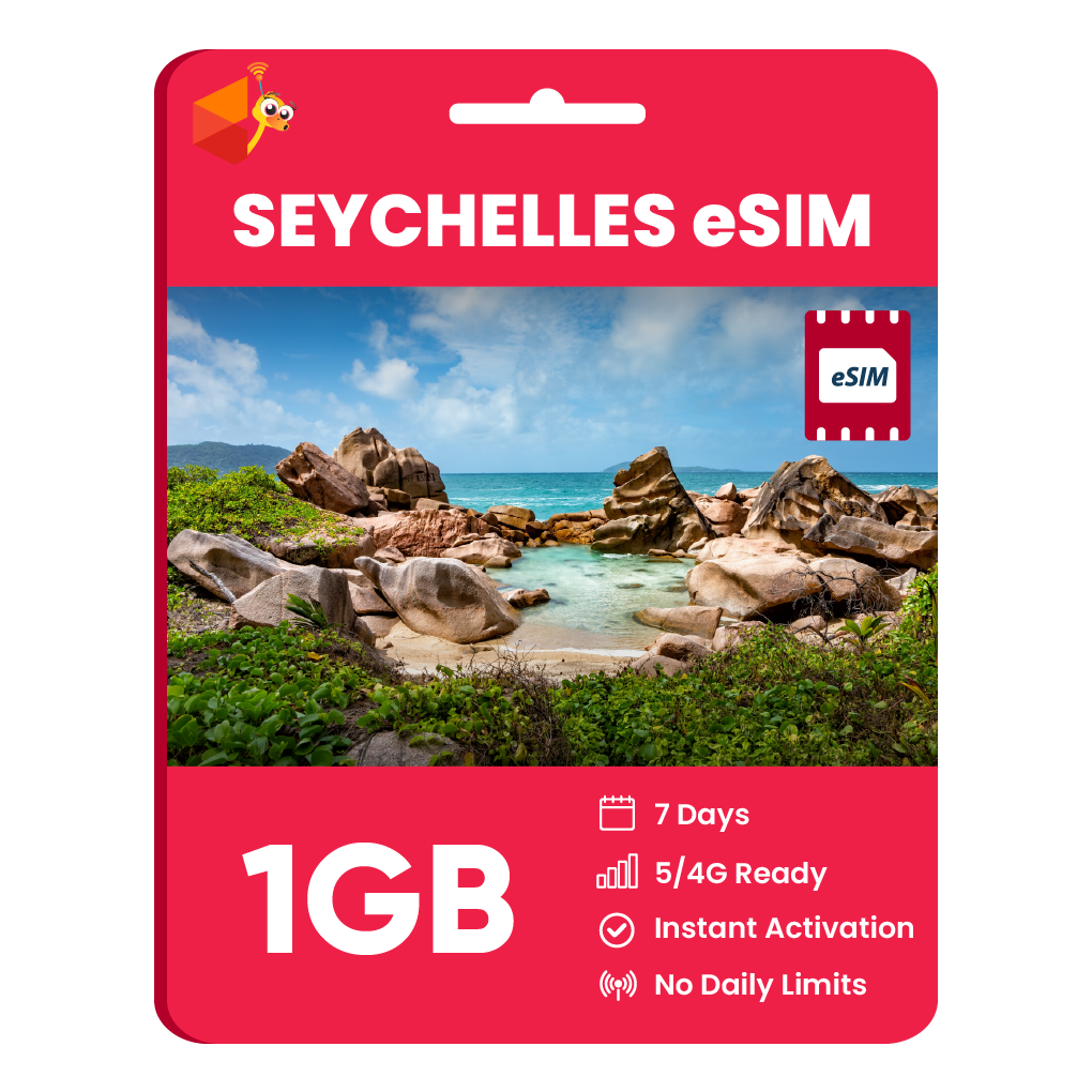 Seychelles eSIM: 1GB - 7 Days