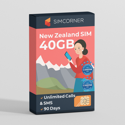 New Zealand Travel Sim Card (One NZ) - 40GB
