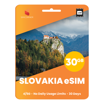 Slovakia eSIM: 30GB - 30 Days