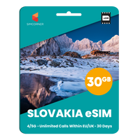 Thumbnail for [eSIM] Slovakia eSim Card (30GB) - SimCorner