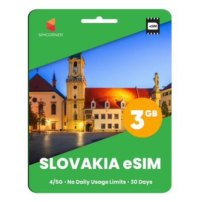 Slovakia eSIM: 3GB - 30 Days