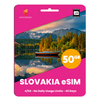 Thumbnail for Slovakia eSIM: 50GB - 45 Days
-SimCorner