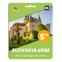 Thumbnail for Slovakia eSIM: 5GB - 30 Day
-SimCorner