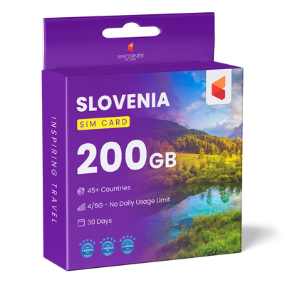 Slovenia Travel Sim Card 200GB