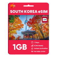 Thumbnail for South Korea eSIM: 1GB - 7 Days