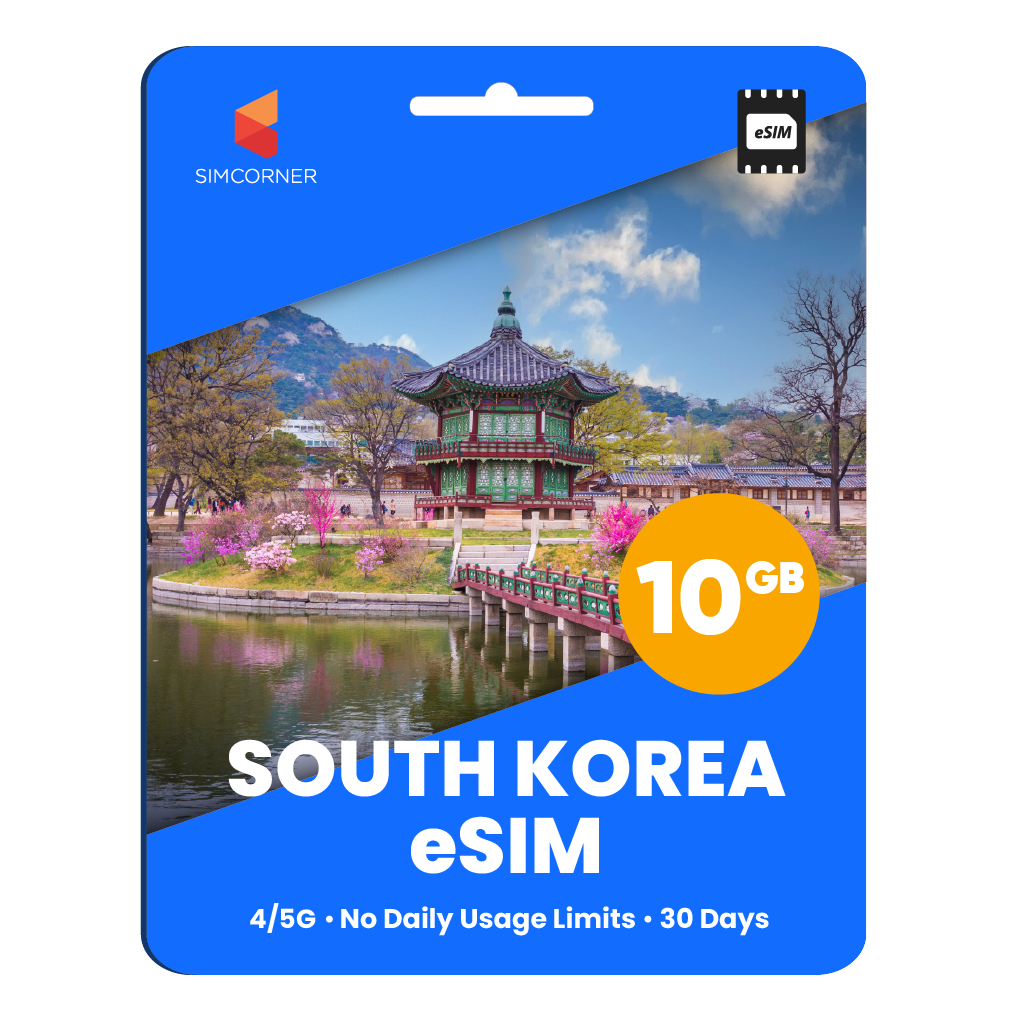 South Korea eSIM: 10GB - 30 Days