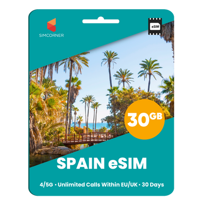 [eSIM] Spain eSim Card (30GB)