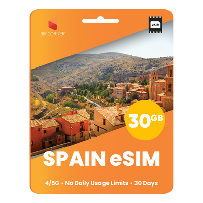 Spain eSIM: 30GB - 30 Days