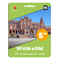 Thumbnail for Spain eSIM: 5GB - 30 Day
-SimCorner