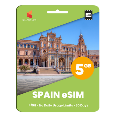 Spain eSIM: 5GB - 30 Days