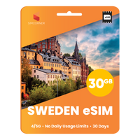 Thumbnail for Sweden eSIM: 30GB - 30 Days