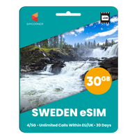 Thumbnail for [eSIM] Sweden eSim Card (30GB) - SimCorner