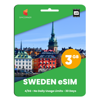 Thumbnail for Sweden eSIM: 3GB - 30 Days - SimCorner