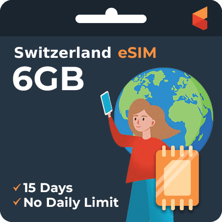 [eSIM] Switzerland Data eSIM (6GB - 15 Days)