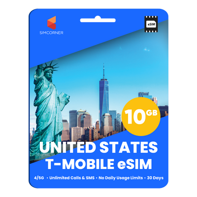 [eSIM] USA Travel SIM - 10GB (T-Mobile)