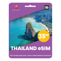 Thumbnail for [eSIM] Thailand Sim Card - 35GB (AIS) | SimCorner