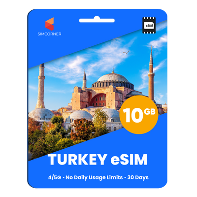 Türkiye eSIM: 10GB - 30 Days