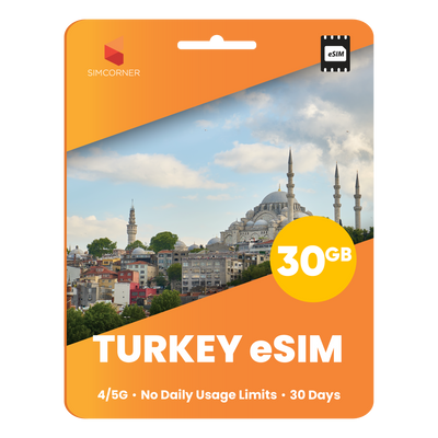 Türkiye eSIM: 30GB - 30 Days